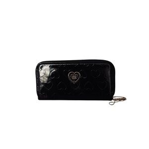 Suzy Smith Chic Black Heart-Patterned Women's Wallet